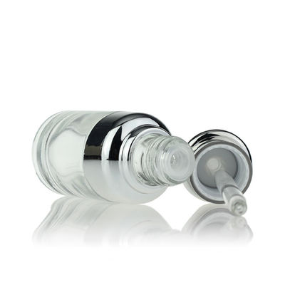 35ml Botol Kaca Kosmetik Kosong Serum Minyak Esensi Botol Penetes Warna-warni Yang Jelas Dalam Stok S020