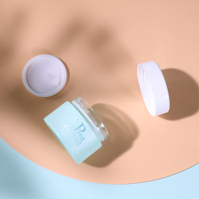 30g 50g Botol Kaca Krim Buram Lukisan Kosong Paket Wadah Kosmetik Hijau