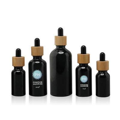 Botol Penetes Minyak Esensial Bambu Hitam Bulat 5ml