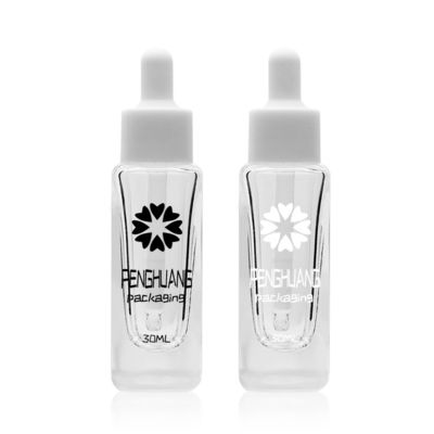 Botol kaca serum 50ml dengan penetes putih