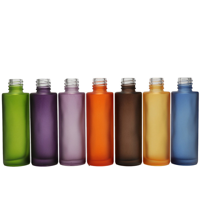 Color Frosted 50ml Serum Kosong Dropper Botol Kaca Kemasan Untuk Minyak