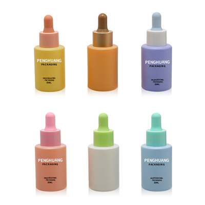 30ml 20ml Warna Cat Botol Penetes Minyak Esensial Botol Serum Kaca