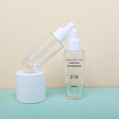 Botol Penetes Minyak Tekan Botol Penetes Lotion Kaca Serum 40ml