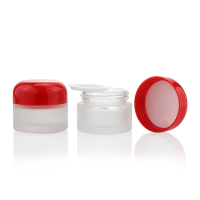 Toples Kaca Buram Kemasan Wadah Krim Mata Mini 15g 15ml Toples Kaca Bulat