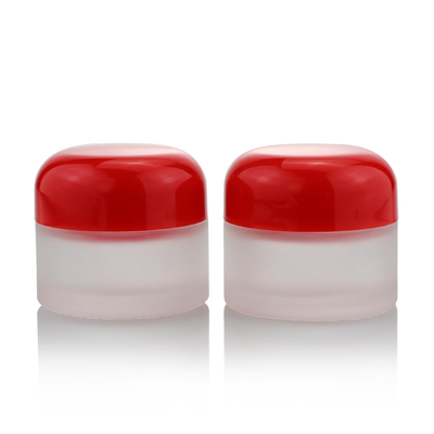 Toples Kaca Buram Kemasan Wadah Krim Mata Mini 15g 15ml Toples Kaca Bulat