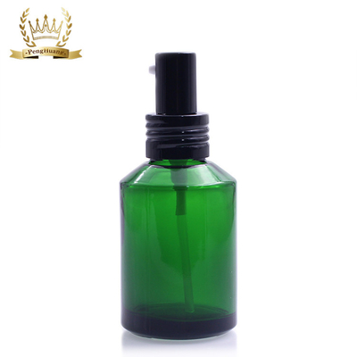 Set Kosmetik Kustom Bahu Miring Botol Kaca Wadah Kemasan Kosmetik