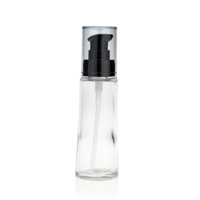 Sablon Botol Alas Bedak Cair 50ml Dengan Tutup Bening