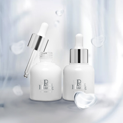 Botol Kaca Minyak Esensial Serum Kosmetik 30ml Penetes Bambu Kosong