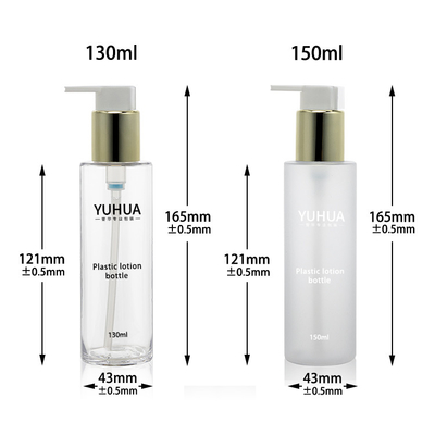PCR Daur Ulang Botol PET Buram 150ml 130ml Dengan Lotion Pump Sprayer