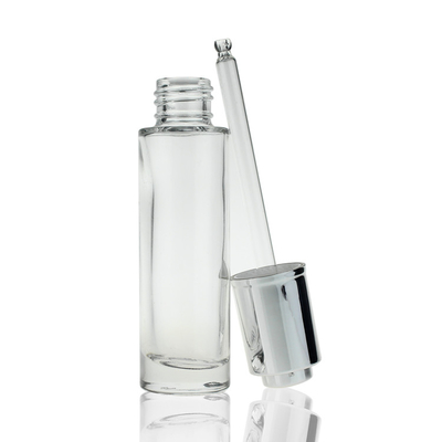 Botol Serum Wajah Penetes Kaca Kosmetik 30ml Botol Bulat Bening