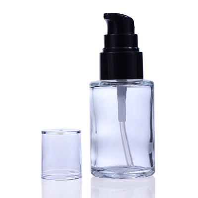 Botol Lotion Pompa Hitam Kosong Botol Cair Kemasan Botol Kaca F034