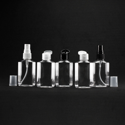Kosmetik Kabut Halus Mini PET Botol Semprot 60ml Berbentuk Oktagonal Isi Ulang
