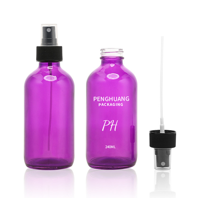 60ml 120ml 240ml Botol Purple Boston 4oz 2oz Botol Penetes Kaca Minyak Esensial