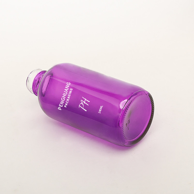 60ml 120ml 240ml Botol Purple Boston 4oz 2oz Botol Penetes Kaca Minyak Esensial