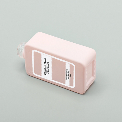 Kustom pink 35ml botol kaca foundation grosir pompa lotion emas persegi kemasan perawatan kulit kaca foundation kosmetik