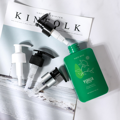 200ml Botol PET Persegi Panjang Dengan Pompa Lotion Warna Disesuaikan