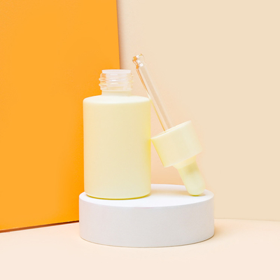 Botol Penetes Serum Kaca 30ml Dengan Pompa Tekan Dan Kemasan Cap Foundation