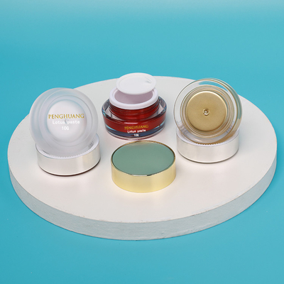 OEM 10g Acrylic Double Wall Jar Dengan Cap Customizd Logo