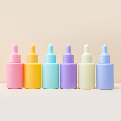 Botol Penetes Serum Kaca Warna Biru Langit Kemasan Minyak Rambut 30ml