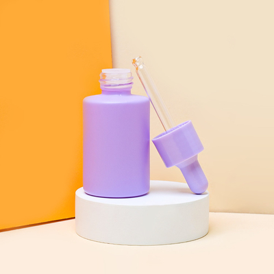 Botol Penetes Kaca Serum Matte 30ml Botol Minyak Esensial Kosmetik Buram 1oz