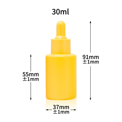 Botol Penetes Kaca Serum Matte 30ml Botol Minyak Esensial Kosmetik Buram 1oz