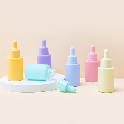 Matte Glass Serum Dropper Bottle Frosted Kosmetik Perawatan Kulit Kemasan 30ml 1oz