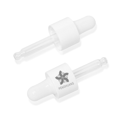 Botol Kaca Bulat Silinder 15ml Dengan Penetes Plastik Putih