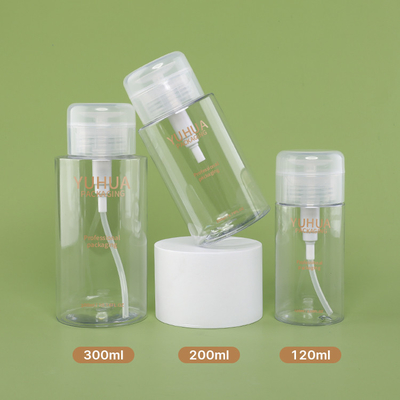 Clear Plastic Bottle Remover Packaging Bottle Press Pump Toner 12ml 200ml 300ml