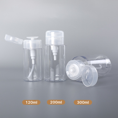 Clear Plastic Bottle Remover Packaging Bottle Press Pump Toner 12ml 200ml 300ml
