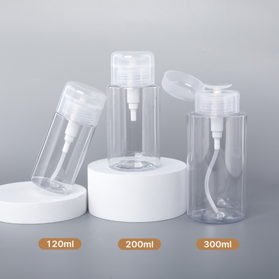 Clear Plastic Bottle Remover Packaging Bottle Press Pump Toner 12ml 200ml 300ml