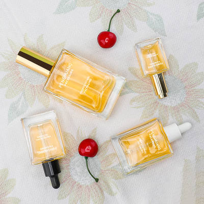 15ml 30ml 50ml 100ml Serum Botol Penetes Minyak Kemasan Kaca Bentuk Persegi