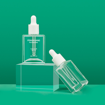 MSDS Rectangle 15ml Serum Botol Penetes Kemasan Minyak Esensi