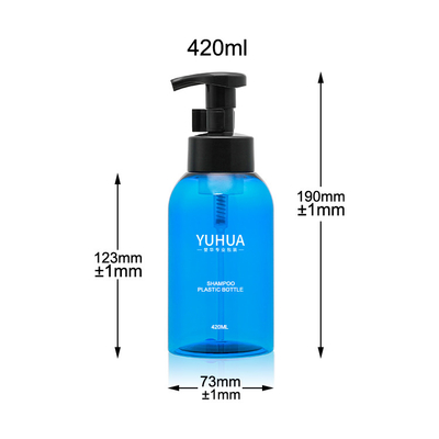 420ml Botol Pompa Plastik Sprayer PCR untuk kemasan Sampo Cuci Tangan