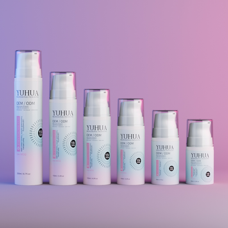 Custom Plastic 60-200ml PET Foam Dispenser Bottle for Facial Cleaning and Shower Gel Cosmetic Packaging