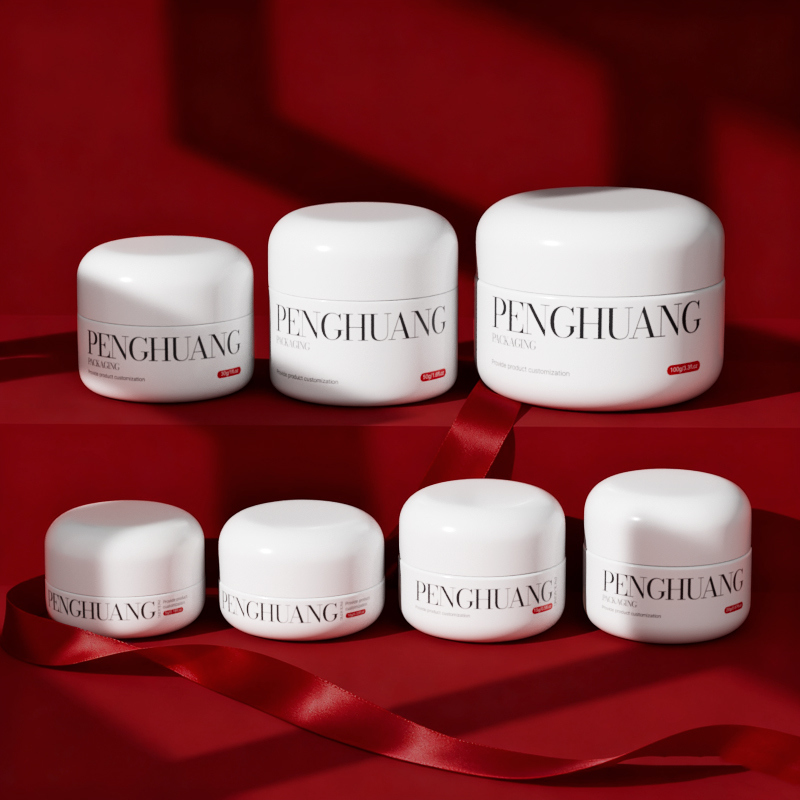 Toples Kaca Krim Kustom untuk Balsam Bibir dalam Warna Putih/Transparan/Kustom dengan Logo dan Warna/Pencetakan Kustom