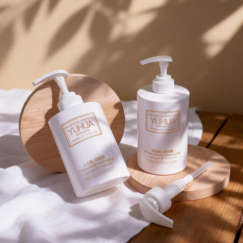 Lotion Plastik Kemasan Botol Tipe Bulat Kontainer Logo Disesuaikan untuk Perawatan Pribadi Kemasan Produk Kecantikan dan Kesehatan