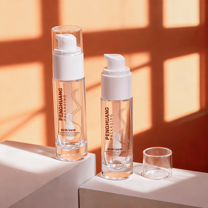 Botol Yayasan Cair set kemasan kosmetik kaca dengan kapasitas 30ml, pencetakan yang dapat disesuaikan, dan desain kedap udara yang tahan lama dan anti bocor