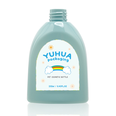 Botol Losion Plastik Krim Pencuci Tubuh 250ml Label Anak Pompa Bunga Lucu