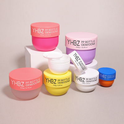 Grosir Botol Krim Mentega 50/75/100/150/200/300/500g Wides Mouth Round Body Scrub Container
