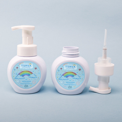 Botol Shampoo Lotion Bulat 300ml Botol Foam Plastik Untuk Pembersihan Wajah