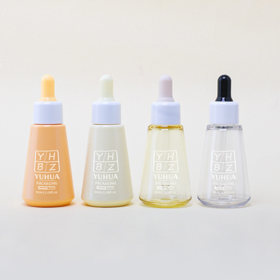 Botol Serum Sablon Sutra Grosir Botol Tetes 50ML Botol Minyak Esens Plastik yang Dapat Disesuaikan
