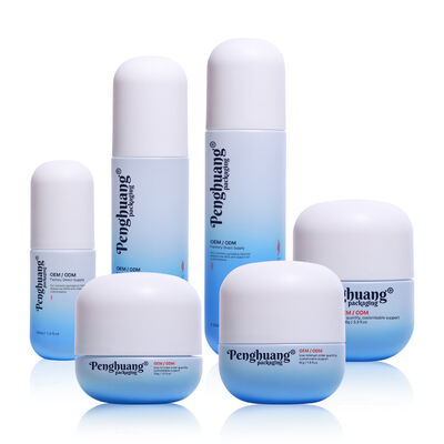 Set Kemasan Kosmetik Kaca Menyediakan Penanganan Permukaan Sablon dengan Logo Kustom dan Personalisasi Warna