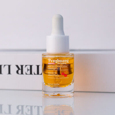 Botol Pipet Serum Sliver Dropper Tipe Segel Tutup Kustom Pilihan Kemasan Tutup untuk Kosmetik Perawatan Kulit dan Minyak Esensial