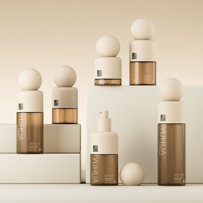 Botol Lotion Plastik Amber YHT177 Container Lotion Moisturizing Leak Resistant Packaging tahan lama Cocok untuk kosmetik
