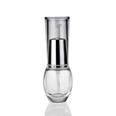 Kemasan Lotion Kosmetik Perak Ramah Lingkungan Botol Kaca Botol Semprot Kabut F093