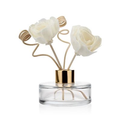 Botol Kaca Reed Diffuser 95ml Kosong Dengan Tongkat Rotan Stopper Karet