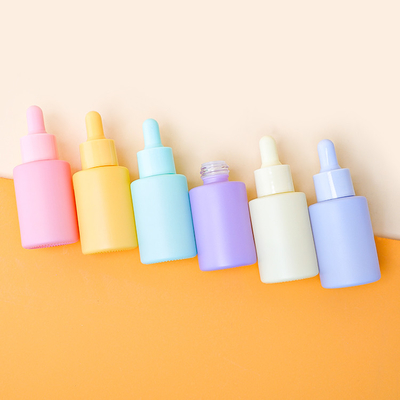 Botol Penetes Serum Kaca 30ml Dengan Pompa Tekan Dan Kemasan Cap Foundation