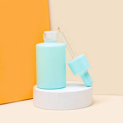 Botol Penetes Serum Kaca Warna Biru Langit Kemasan Minyak Rambut 30ml