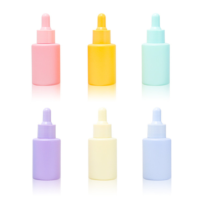 Botol Penetes Kaca Serum Matte 30ml Botol Minyak Esensial Kosmetik Buram 1oz