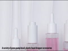 Custom Clear Cylinder 30ml 40ml 50ml 60ml Kemasan Botol Lotion Serum